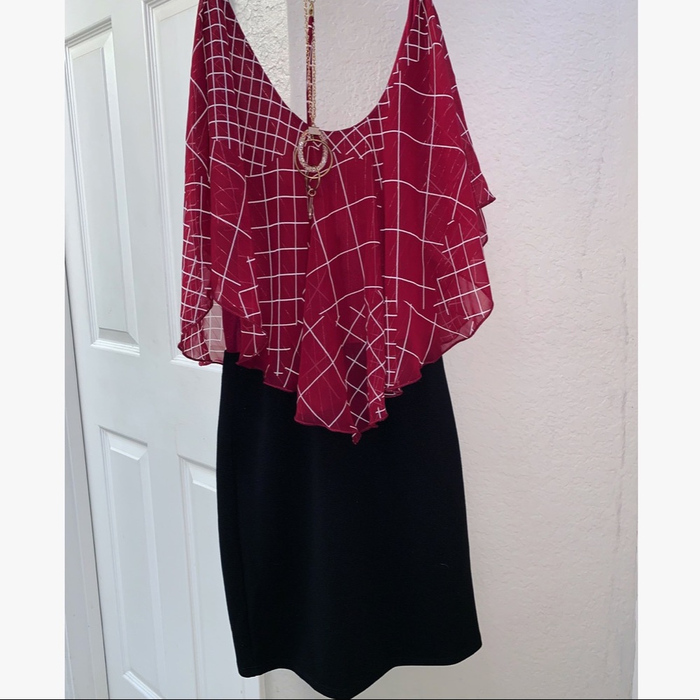 Papaya sexy cute party mini dress maroon